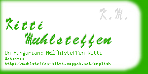 kitti muhlsteffen business card